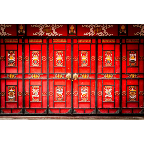 Winston Porter Traditional Chinese Gateway On Canvas by Fukh Print Wayfair